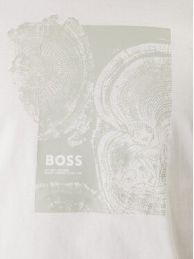 BOSS T-Shirt Imprint 50556007 Biały Regular Fit