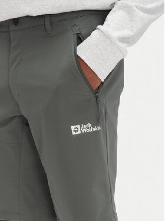 Jack Wolfskin Szorty sportowe Pico Trail A63908 Zielony Regular Fit