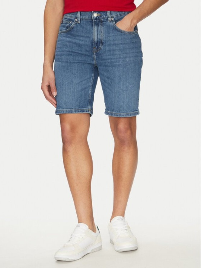 Tommy Hilfiger Szorty jeansowe Brooklyn MW0MW39194 Niebieski Slim Fit