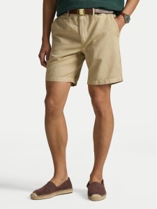 Polo Ralph Lauren Szorty materiałowe 710741375024 Beżowy Regular Fit