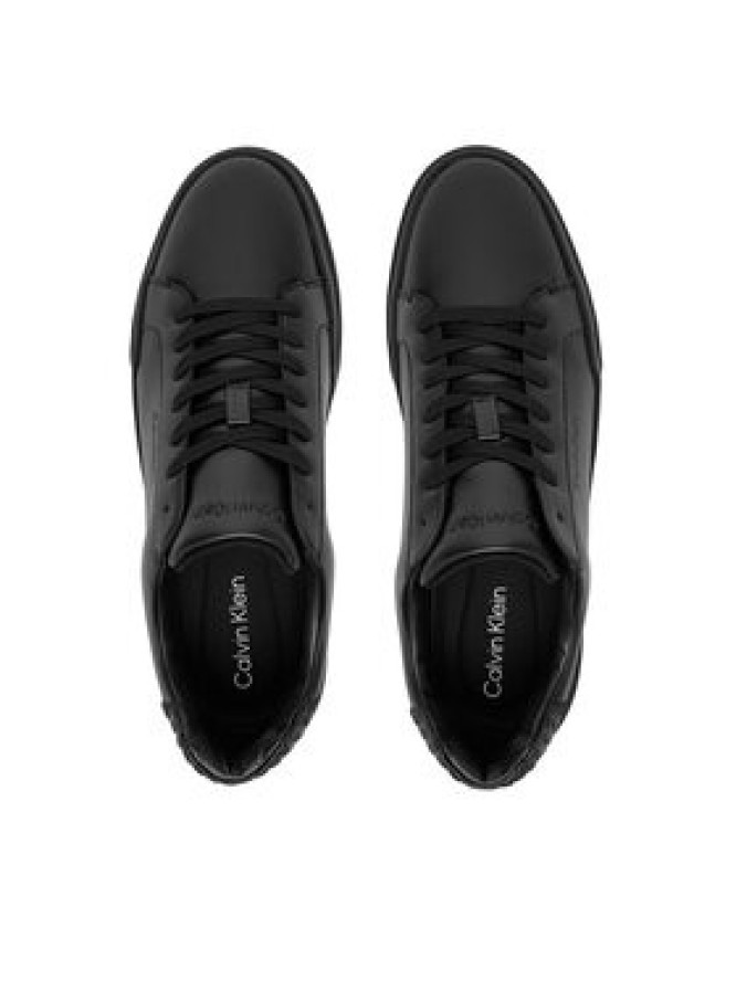 Calvin Klein Sneakersy Chunky Cupsole Laceup Lth Bt Aop HM0HM02070 Czarny