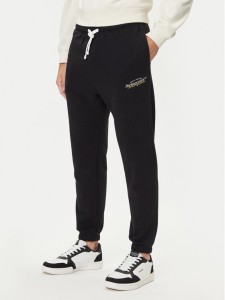 Jack & Jones Spodnie dresowe Kane Billy 12283257 Czarny Relaxed Fit
