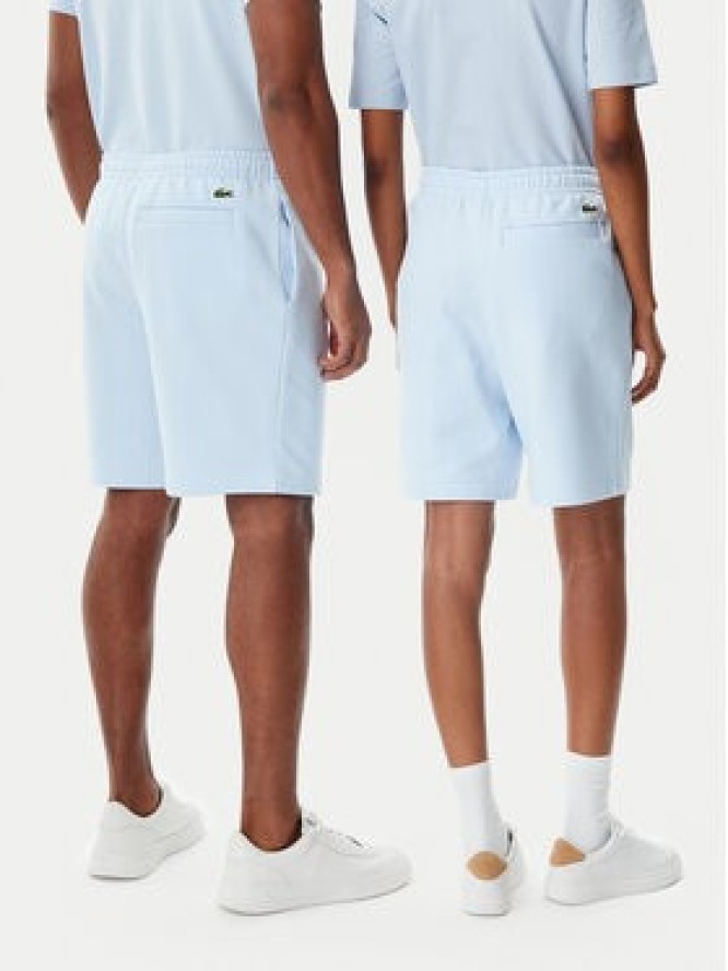 Lacoste Szorty sportowe Unisex GH0990 Błękitny Regular Fit