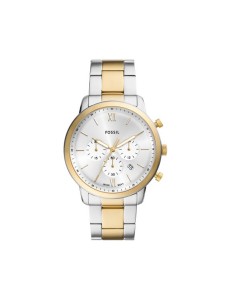 Fossil Zegarek Neutra Chronograph FS6112 Srebrny