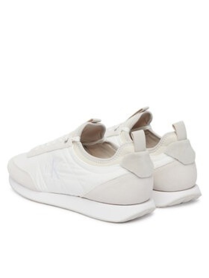 Calvin Klein Sneakersy Retro Runner Sock Laceup Mix YM0YM01414 Biały
