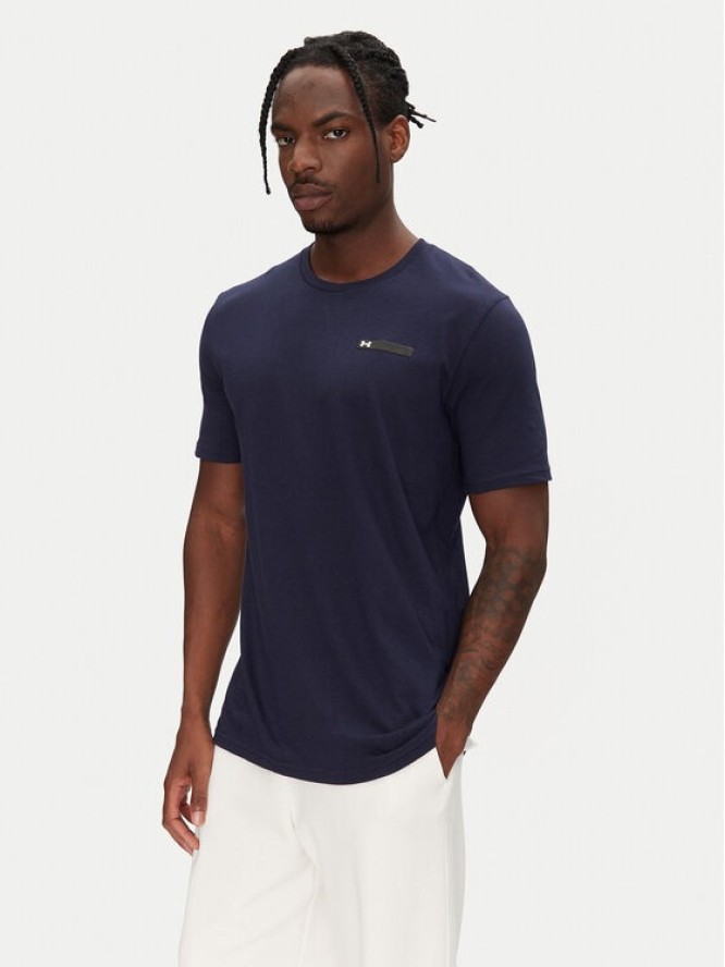 Under Armour T-Shirt Strip Logo 1390203 Granatowy Relaxed Fit