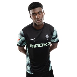 Oficjalna koszulka piłkarska Puma dla dorosłych Real Sporting de Gijón Footba