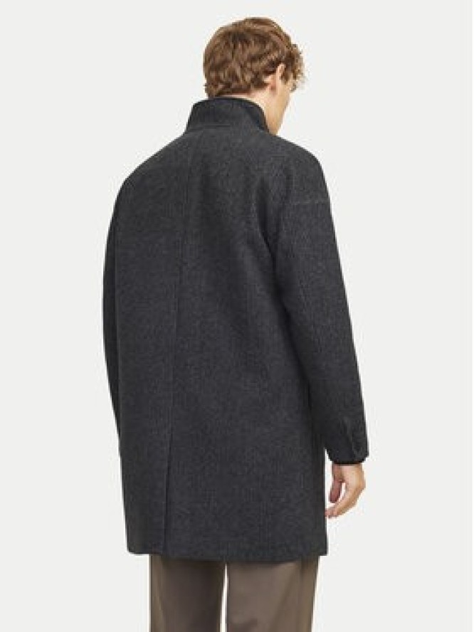 Jack & Jones Płaszcz wełniany Wilson 12259449 Czarny Regular Fit