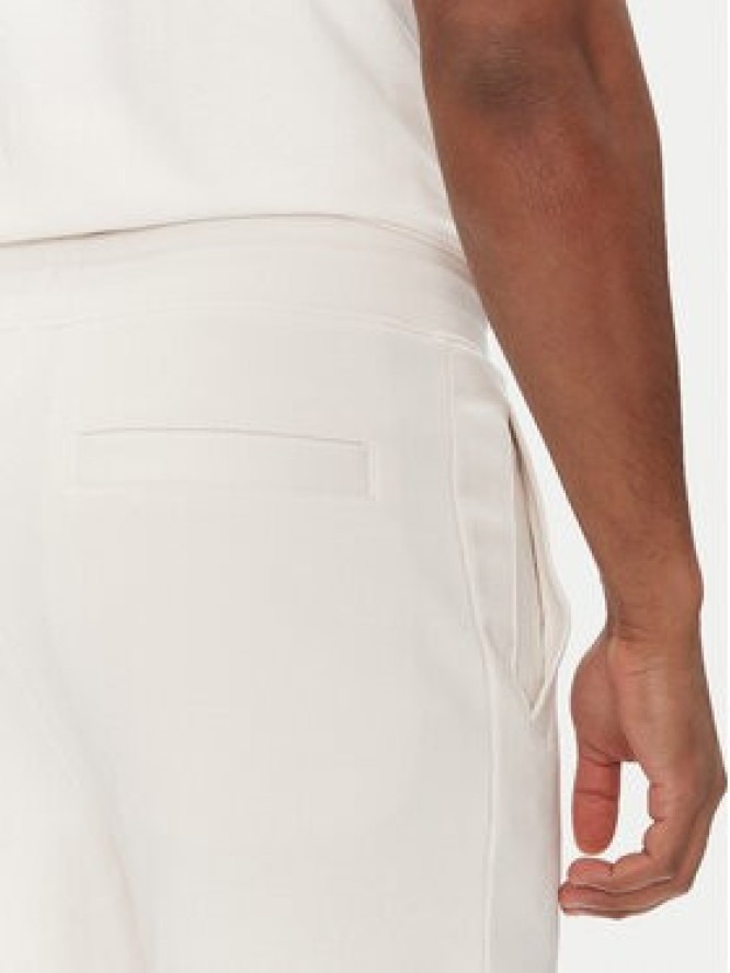 HUGO Szorty sportowe Diz222 50466196 Écru Regular Fit