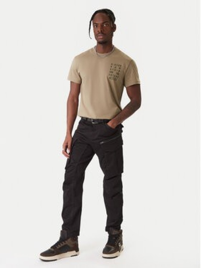 G-Star Raw T-Shirt Text Chest D25968-C506 6057 Zielony Regular Fit