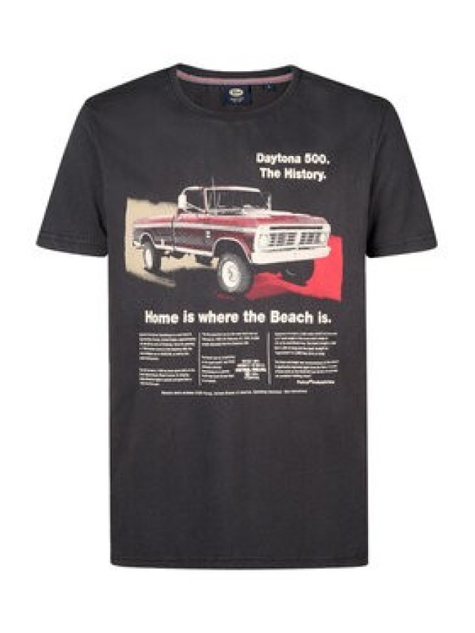 Petrol Industries T-Shirt M-1050-TSR604 Czarny Regular Fit