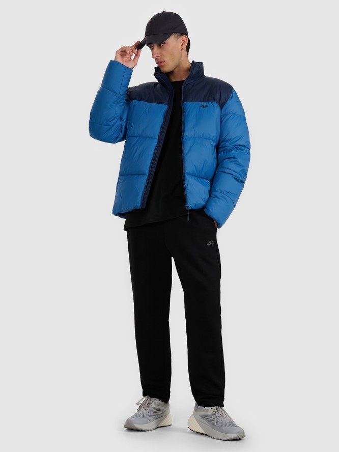 4F Kurtka puchowa z wypełnieniem syntetycznym męska - granatowa 3XL