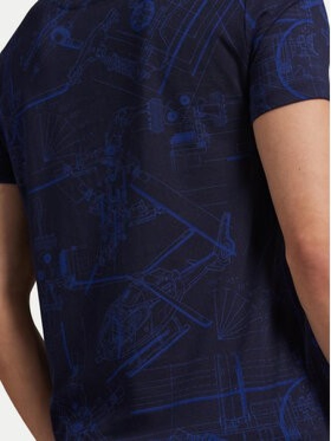 Polo Ralph Lauren T-Shirt 710P04019001 Granatowy Custom Slim Fit