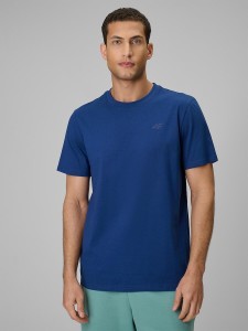 T-shirt regular gładki męski 4F 4FRSS26TTSHM4261