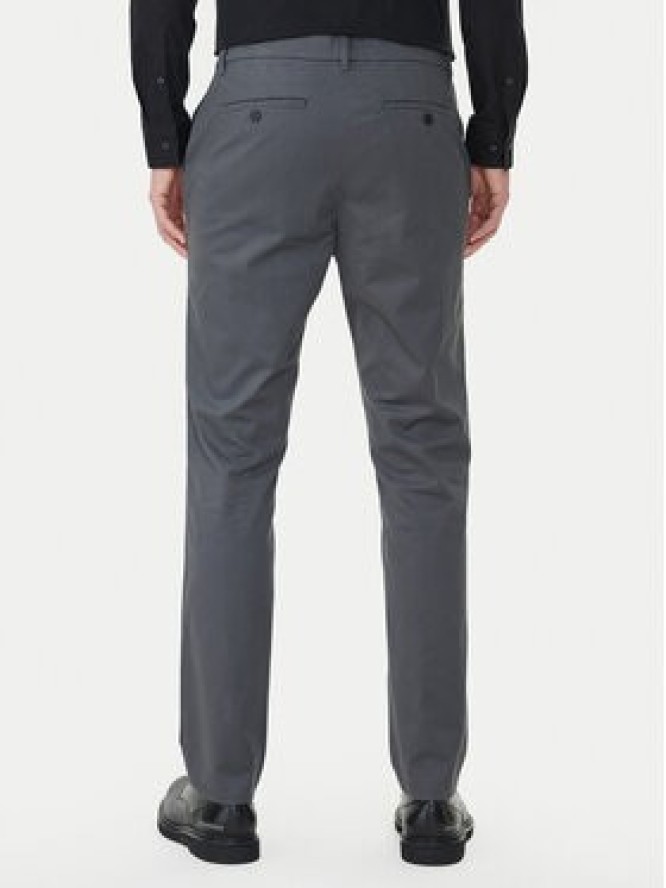 Calvin Klein Chinosy LV04LD613G Szary Slim Fit