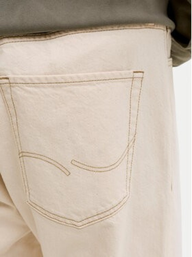 Jack & Jones Jeansy Alex 12295747 Beżowy jasny Baggy Fit