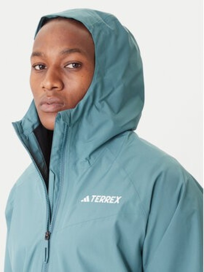 adidas Kurtka przeciwdeszczowa Terrex Multi 2L RAIN.RDY JL9774 Zielony Regular Fit