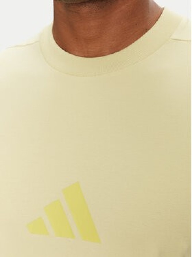 adidas T-Shirt Z.N.E. JD5981 Żółty Regular Fit