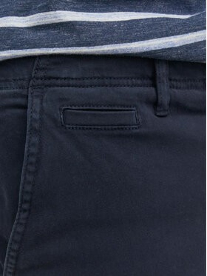 Jack & Jones Chinosy Harlow 12242188 Granatowy Tapered Fit