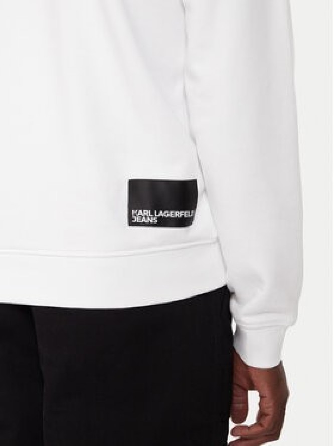 Karl Lagerfeld Jeans Bluza A1M20001 Biały Regular Fit