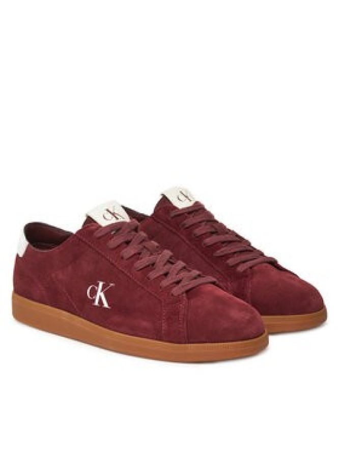 Calvin Klein Jeans Sneakersy Low Profile Cupsole Su YM0YM01321 Bordowy