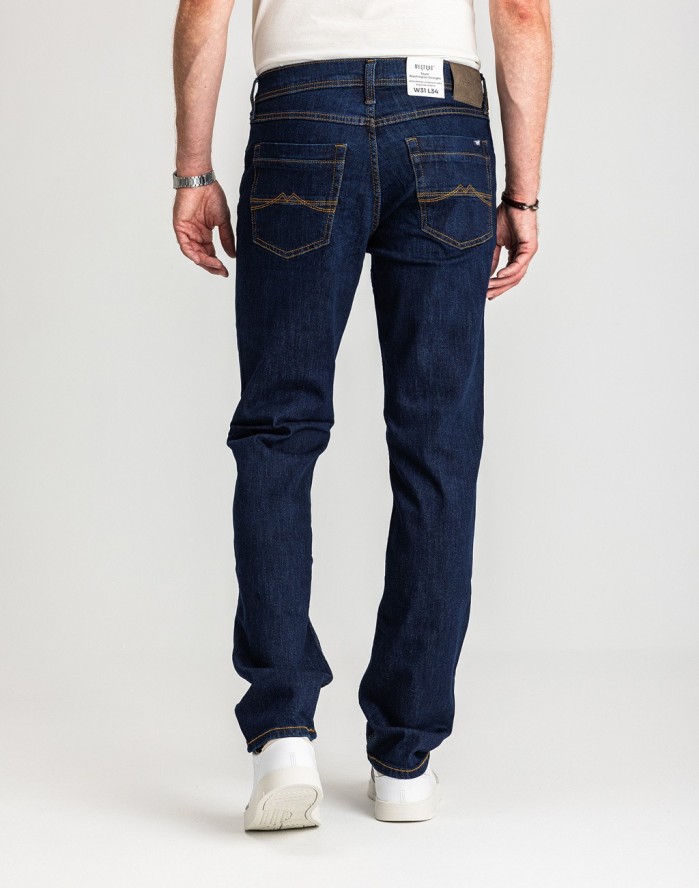 Męskie Spodnie Jeansowe Mustang Style Washington Straight Denim Blue 1017119 5000 901