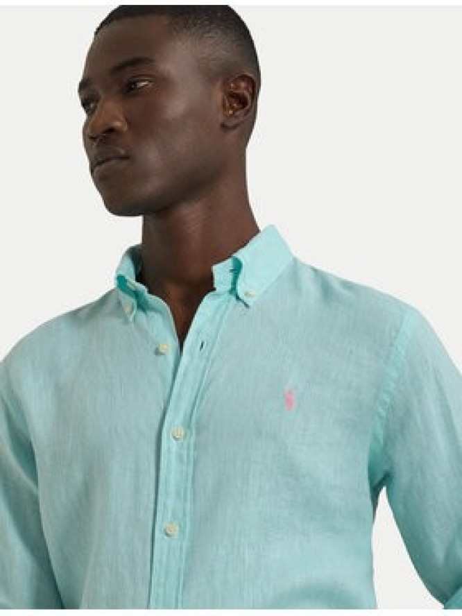Polo Ralph Lauren Koszula 710968915501 Turkusowy Regular Fit