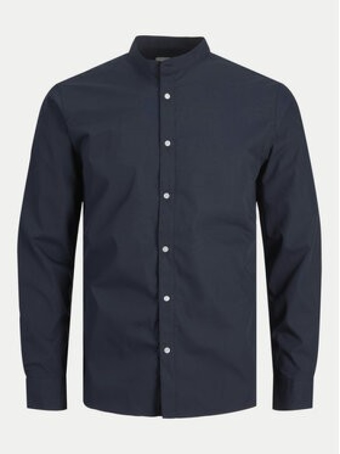 Jack & Jones Koszula Joe 12205921 Granatowy Slim Fit