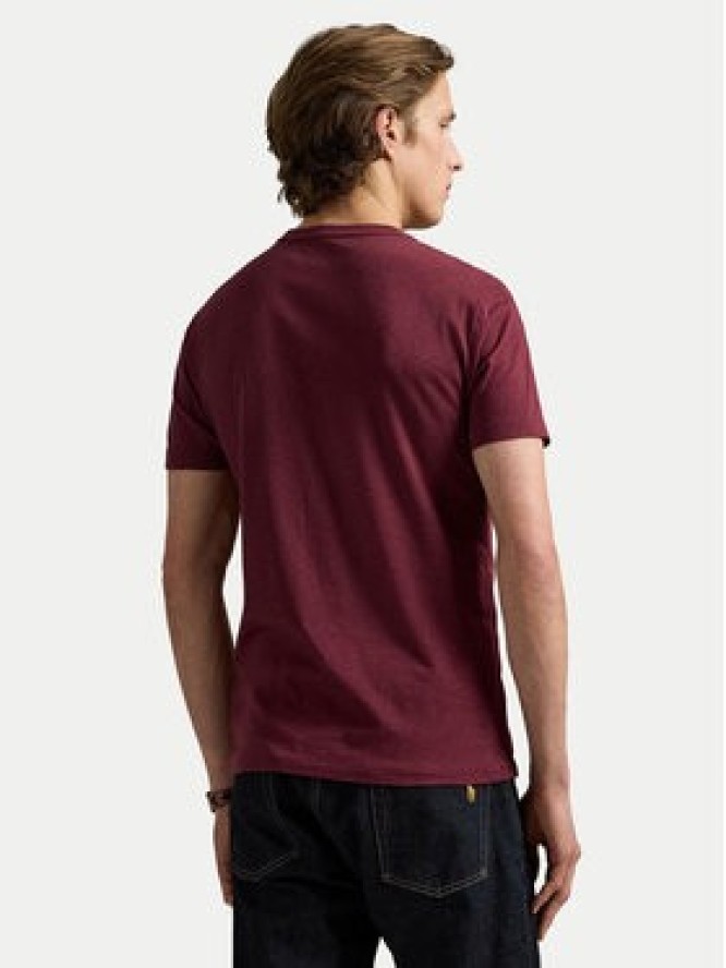 Polo Ralph Lauren T-Shirt 710671438283 Bordowy Custom Slim Fit