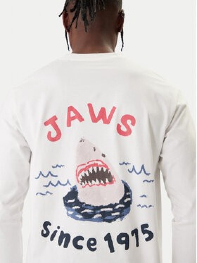 Jack & Jones Longsleeve Jaws 12286615 Biały Relaxed Fit