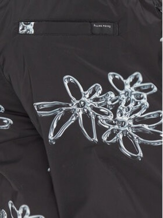 Filling Pieces Szorty kąpielowe Chrome 9141374 Czarny Regular Fit