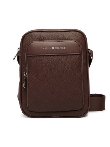 Tommy Hilfiger Saszetka Th Flag Monogram Mini Reporter AM0AM14138 Brązowy