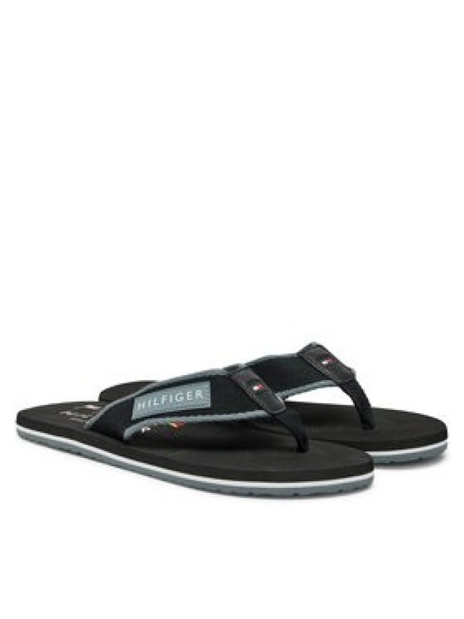 Tommy Hilfiger Japonki Patch Hilfiger Beach Sandal FM0FM05435 Czarny