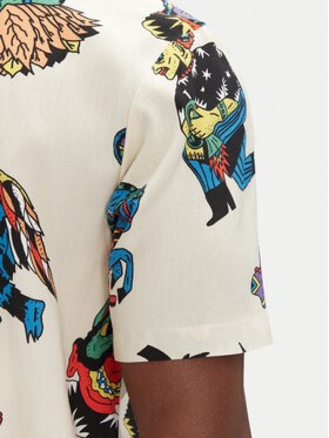 Volcom Koszula Bob Mollema A0412513 Écru Boxy Fit