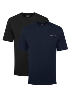 Tommy Jeans Komplet t-shirtów Linear DM0DM22316 Czarny Slim Fit