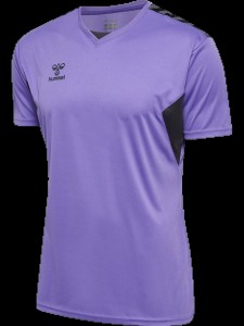 hummel T-shirt hmlAUTHENTIC PL JERSEY S/S z poliestru – DAHLIA PURPLE/ASPHALT