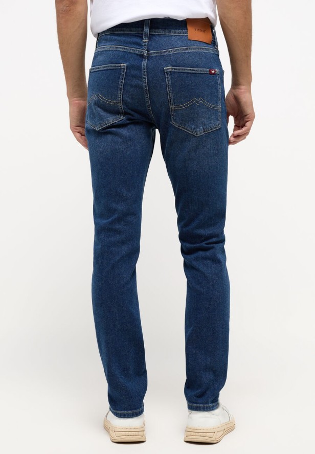 Męskie Spodnie Jeansowe MUSTANG Orlando Slim Denim Blue 1013708 5000 783
