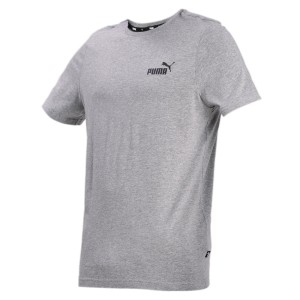 Męska koszulka Essentials z małym logo PUMA Medium Gray Heather