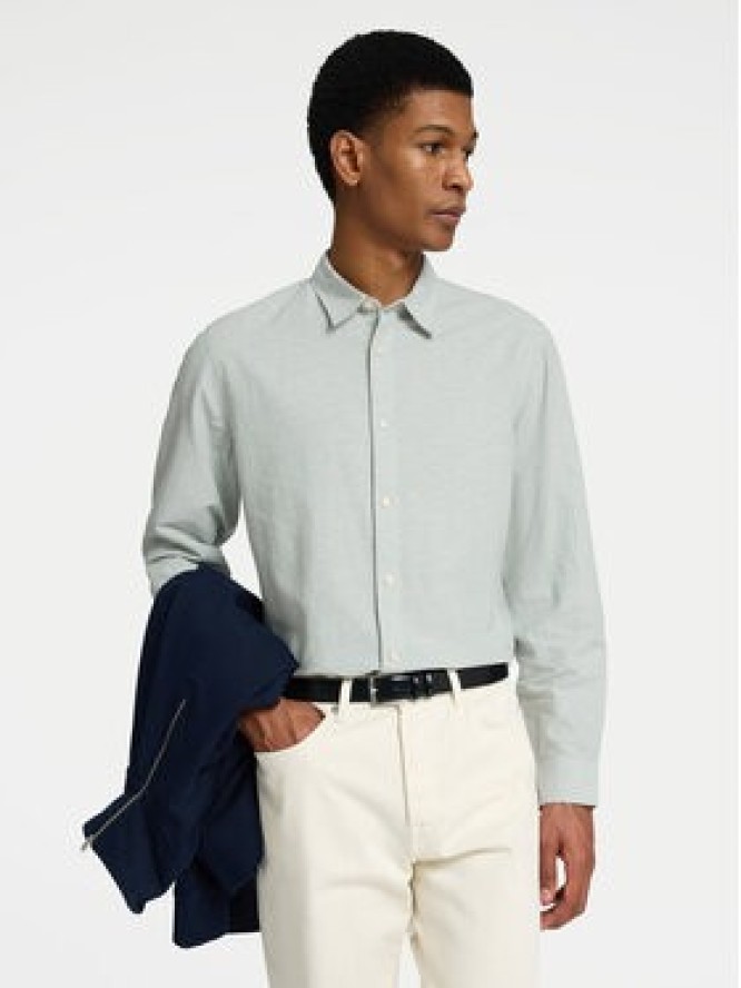 Selected Homme Koszula 16078867 Zielony Slim Fit