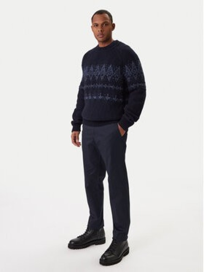 BOSS Sweter Karombo 50548686 Granatowy Regular Fit