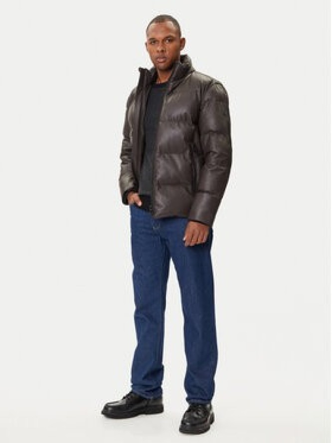 JOOP! Kurtka skórzana 17 Loman 80000852 Brązowy Regular Fit