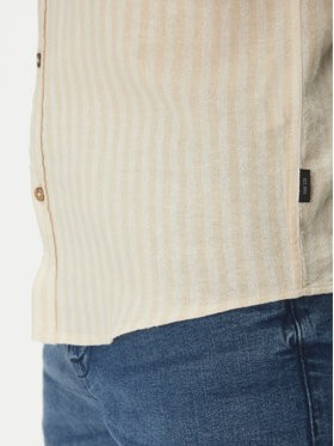 INDICODE Koszula Dikson 20-511 Beżowy Regular Fit