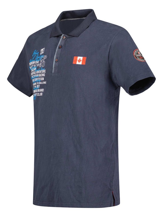 Canadian Peak Koszulka polo "Kancreak" w kolorze granatowym rozmiar: S
