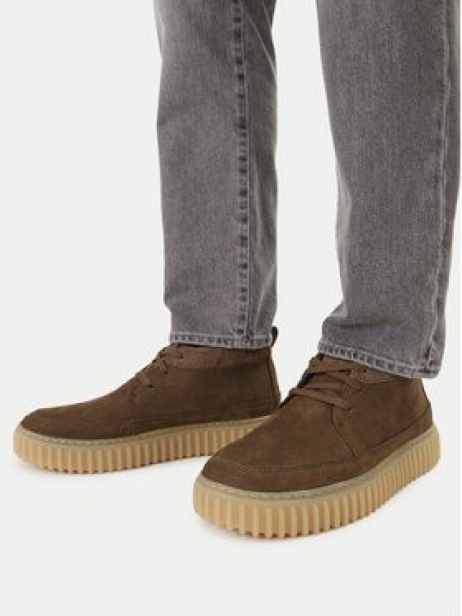 Clarks Trzewiki Torhill LaceHi 26183474 Khaki