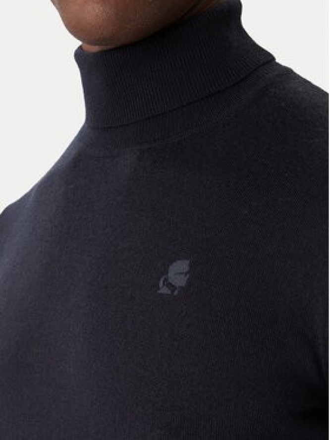 KARL LAGERFELD Golf 655058 554399 Granatowy Regular Fit