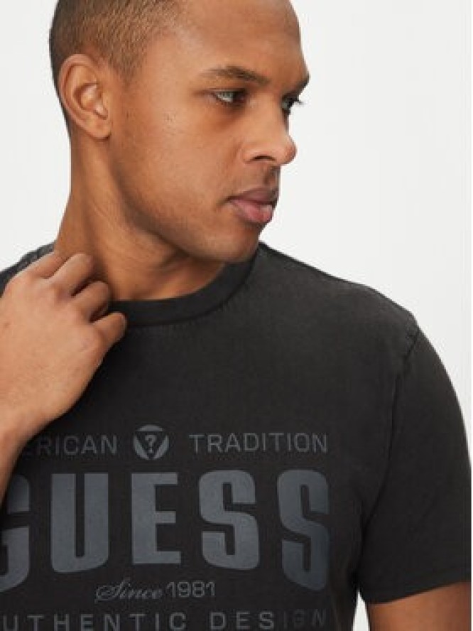 Guess T-Shirt M5GI27 KBW41 Czarny Regular Fit