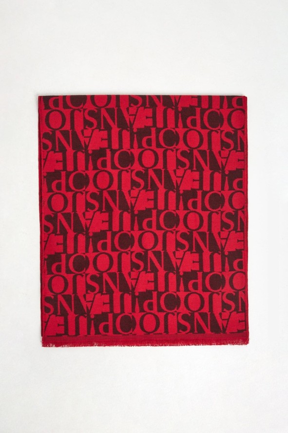 Szalik męski z logo Lex JOOP! JEANS