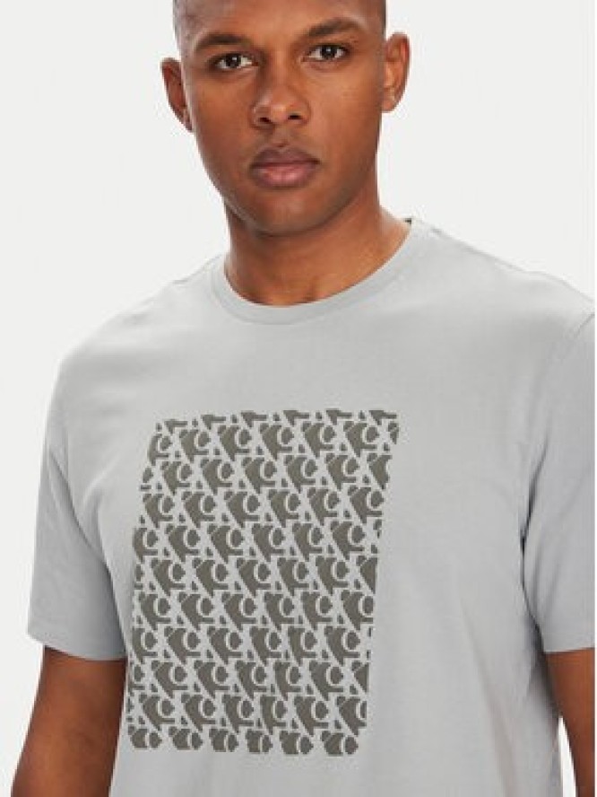 Calvin Klein Jeans T-Shirt Macro Aop LV04RC841G Szary Regular Fit