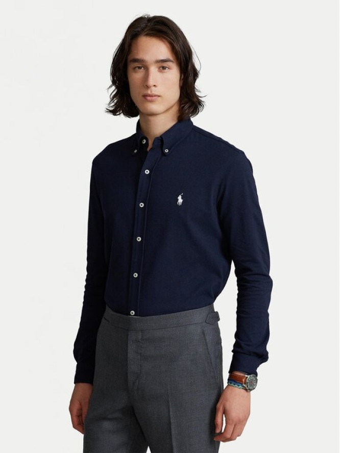 Polo Ralph Lauren Koszula 710654408016 Granatowy Regular Fit
