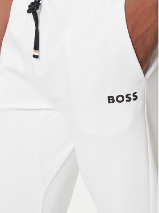 BOSS Spodnie dresowe Hicon 50542940 Biały Regular Fit